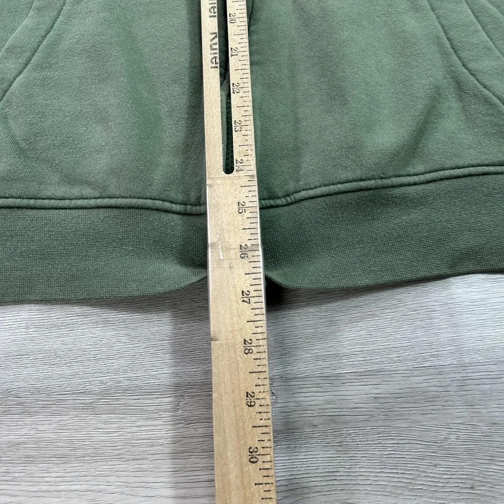 Burton Hoodie Mens Small Green Full Zip Kangaroo Pocket‎ Snowboard Sweatshirt